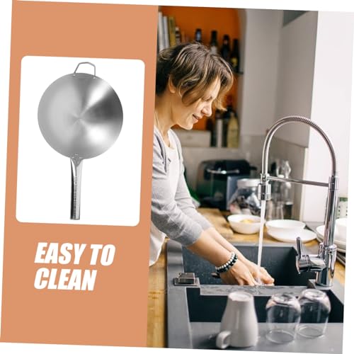 Wok de acero inoxidable antigripante 12 pulgadas miniatura 4