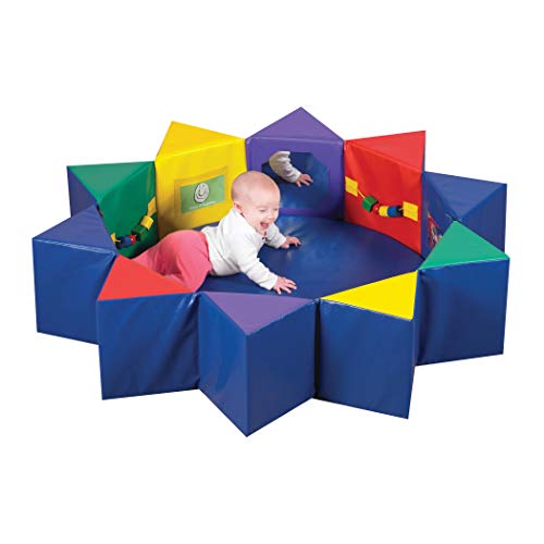 Children's Factory Multi-Activity Pentagon Set, CF332-392, Baby & Toddler Foam Floor Play Yard, Infant Sensory Mat for Playroom, Daycare or Preschool image 3