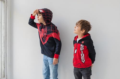 Marvel Avengers Spider-Man Fleece Half Zip Hoodie Toddler to Big Kid Sizes (2T - 18-20)4