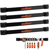 HORUSDY 12" Magnetic Tool Holder Strip, 4-Pack Tool Magnet Bar for Garage Organization, Shop Orga...