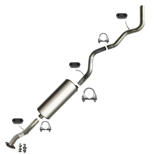 Exhaust Intermediate Pipe, Muffler, Resonator Exhaust Kit