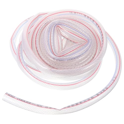 Anneome Manguera de Jardín de PVC Reforzada 10 Metros Interior 20 MM Color Blanco Tubo Flexible Reutilizable para Riego y Uso Doméstico Exterior Color Aleatorio