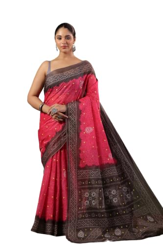 Image of TAMAIRA FASHION Mulmul Pure Cotton Saree For Woman Floral Batik Printed|Office Wear Daily Wear Sarees For Women Without Blouse Piece (Available in 11 Colours)