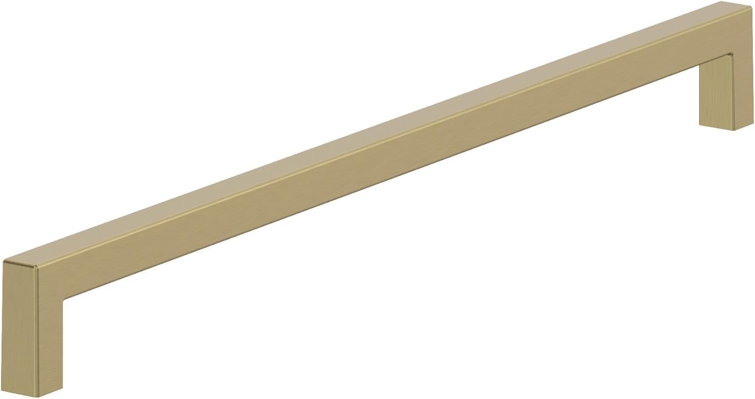 Amerock BP54046BBZ | Golden Champagne Appliance Pull | 18 inch (457mm) Center-to-Center Cabinet Handle | Monument | Furniture Hardware Golden Champagne 18 in (457mm) Center-to-Center Appliance Pull