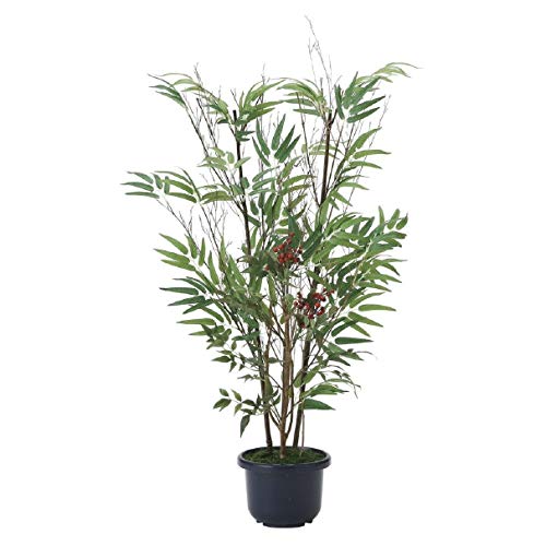 光触媒 人工観葉植物 光の楽園 黒竹&南天1.0m 2011A150