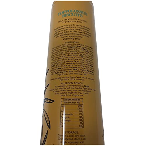 Fortnum And Mason Toffolossus Biscuits 600g Milk Chocolate Covered Toffee Biscuits In Tall Biscuit Tin