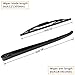 AUTOBOO Replacement for 2004-2009 Rear Windshield Wiper Arm Blade Set,Rear Wiper Blade 12