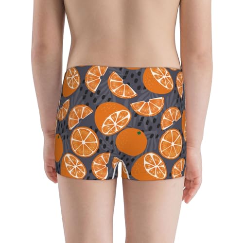 Boys' Cotton Boxer Brief Soft Underwear-Various Oranges3
