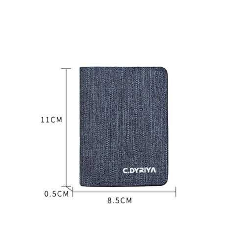 Women Men Short Wallet Card Holder Canvas Bifold Multi-purpose Zippered Purse Coin Purse2