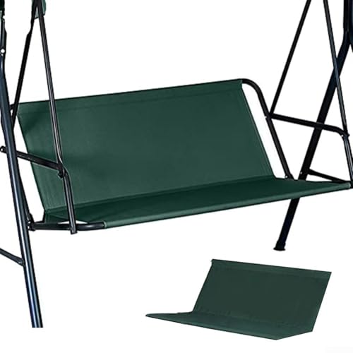 Funda protectora universal para asiento de columpio de jardín, resistente a la intemperie, tela Oxford, protector para muebles de exterior, 115 x 48 x 48 cm para asiento de patio (verde oscuro)