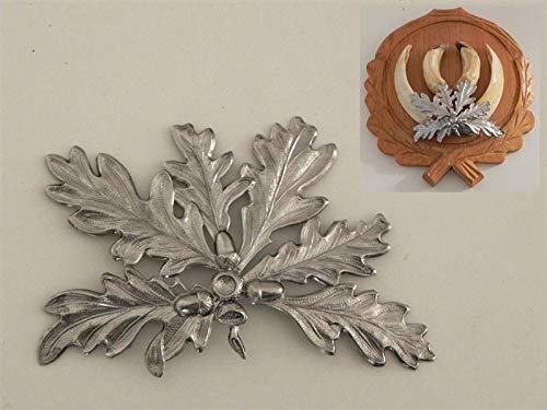 GTK - Geweihe & Trophäen KRUMHOLZ 3 x EICHENLAUB DECKBLATT für KEILERWAFFEN 6-blättrig