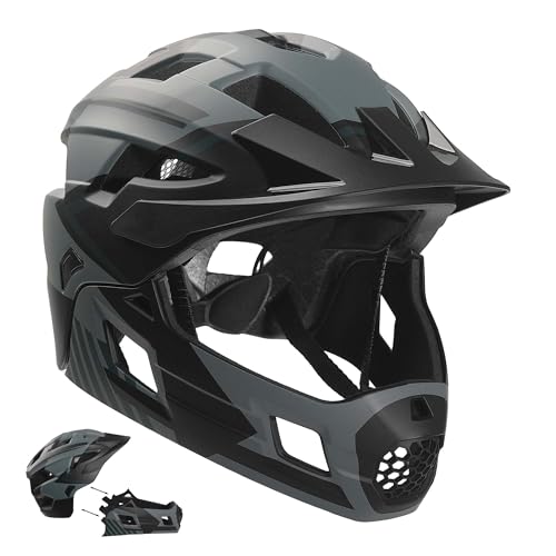 PROTEZIONE COMPLETA 2-IN-1 – Casco Titan fullface con mentoniera removibile, si converte in un casco standard in un clic. Perfetto per una protezione versatile.
