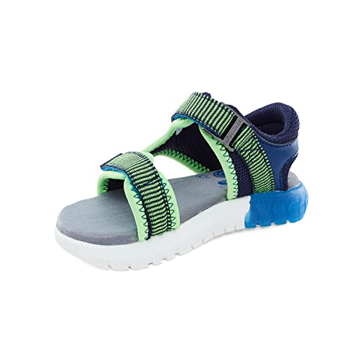 Stride Rite 360 Boys Vinnie Light Up Sandal Blue 13 Little Kid