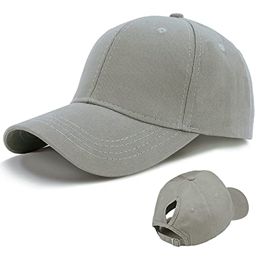 LIVACASA Basecap Damen Pferdeschwanz Baseball Cap Waschbar Hut Atmungsaktiv...