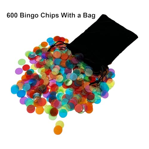 Deluxe Bingo Set -Includes Antique Gold Metal Rotary Cage with Storage Bag,100 Mixed Cards, 600 Colorful Chips,75 Calling Balls,Master Board&2 Velvet Bag for Parties, Classroom, Large Groups – Image 3
