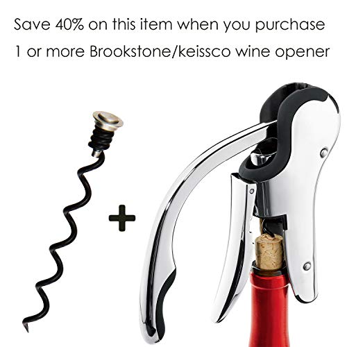 3 Pack Replacement Corkscrew Spiral, Replacement Worm For Brookstone Wine Opener And Keissco Wine Opener Only #TOP5