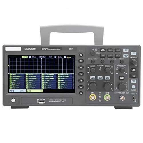 Osciloscopio de Almacenamiento Digital DSO2C10 2CH 100MHz 1GSa   s 8M Sonda Fpga Hantek para Laboratorio de Mantenimiento Electrónico(EU PLUG)