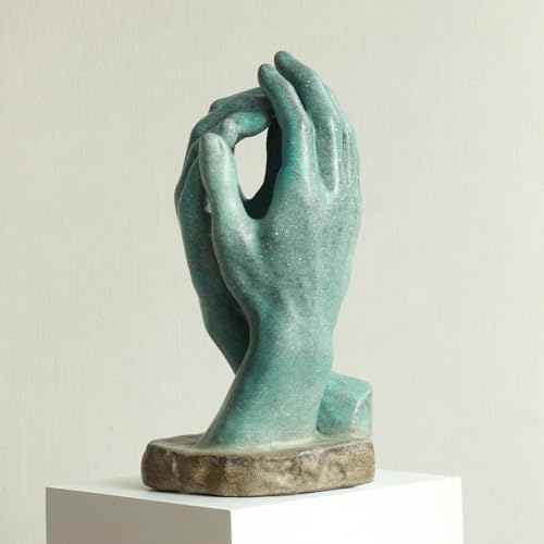 Escultura Rodin Mano de Dios en Cerámica 11" miniatura 3