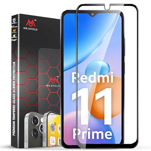 Image of Mr.Shield Top-Notch HD+ Tempered Glass Screen Protector Guard for Redmi 11 Prime 5G (6.58 Inch), 9H Hardness, Military Grade Protection, Easy Installation kit