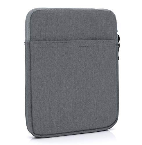 MyGadget Bolsa de Nylon de 6' para E-Reader/E-Book/Smartphone - Estuche Alcochado para Amazon Kindle Paperwhite/Voyage/Oasis/Kobo - Gris Oscuro