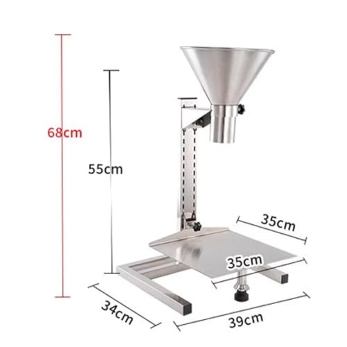 Entonnoir à large ouverture 8cm en acier inoxydable durable avec son support stable - 3