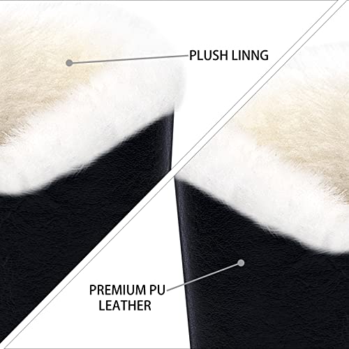 Image of Plush Fluffy Lined Anti-scratch Eyeglasses Holder Protective Glasses Stand Case