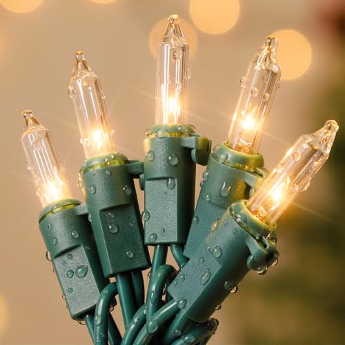 mimigogo Clear Christmas Lights 35 Count 9.8FT Mini String Lights