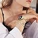 Slim Golden Band and 3Pcs 14k Golden Bracelet Set Women Feminine Elegant Compatible with Apple Watch 38/40/41/42mm(S10/11) Adjustable Metal Dressy Strap for iWatch Series 11/10/9/8/7/6/5/4/SE/3/2/1