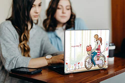 Image of Galaxsia Gift for Boyfriend Girlfriend Love in The Air Vinyl Laptop Skin /Sticker /Cover /Decal Compatible for Any 14 Inches Laptop (Hp /Dell /Sony /Acer /Lenovo /Asus. Etc) Or Notebook.