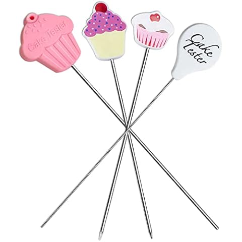 Aguja de acero inoxidable reutilizable para tartas y pan Cover
