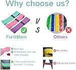 Bandes de résistance pour l'exercice pour les femmes et les hommes avec 3 Différents niveaux de force,bandes d'étirement pour jambes de booty,travail,Pilates,Yoga,bande élastique avec conception non-dérapante