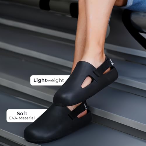 Image of YOHO Glide Clog Sandals for Men | Mule Shape Clogs with Adjustable Straps | Lightweight & Waterproof Cushioned Footwear for Everyday Use