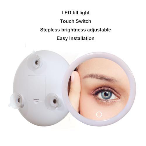 Espejo de Maquillaje LED de 10X con Ventosas miniatura 5
