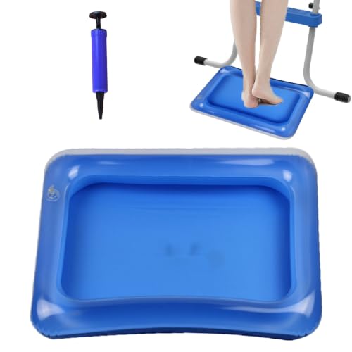 Inflatable Pool Foot Bath Basin, Portable Foot Bath Basin, Foot Soaking Bath Basin for Pool Entry Ladder, Swimming Pool Clean Feet Pedicure Supplies (Square)