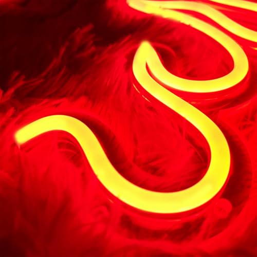 Image of Sport LED Neon Sign Super Bright Acrylic Handmade Ball Led Light Neon Lights Sport Signs for Shop Window Store Display Beer Bar Nightclub Grand Opening Gift (Flame)