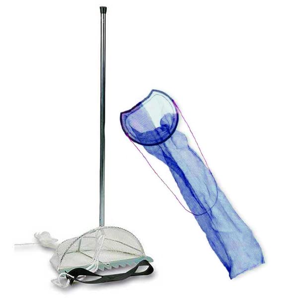 Kit Pesca Tellinaro Grande Zincato (52x18x35) + Rete Porta Telline 1,10m Diametro 25cm in Omaggio