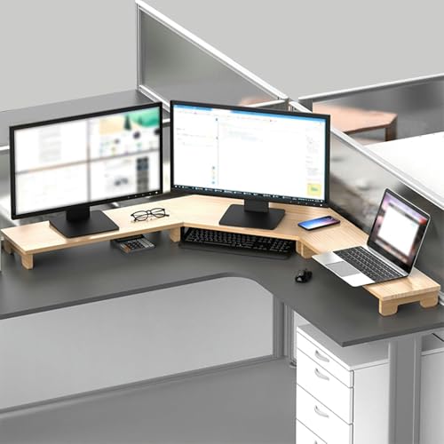 Support 3 moniteurs d'angle ergonomique pour bureau et ordinateur