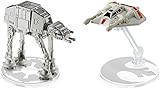 Hot Wheels Star Wars Rogue One: Snow Speeder & at-at Starship 2-Pack