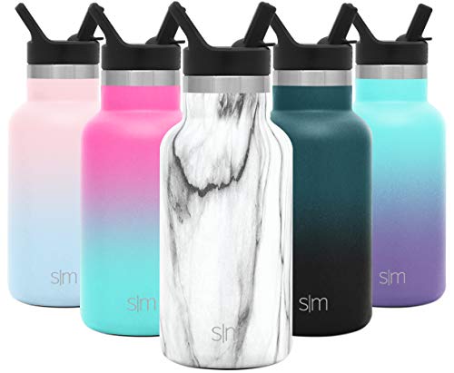 Simple Modern Kids 12oz Ascent Water Bottle with Straw Lid - Stainless Steel