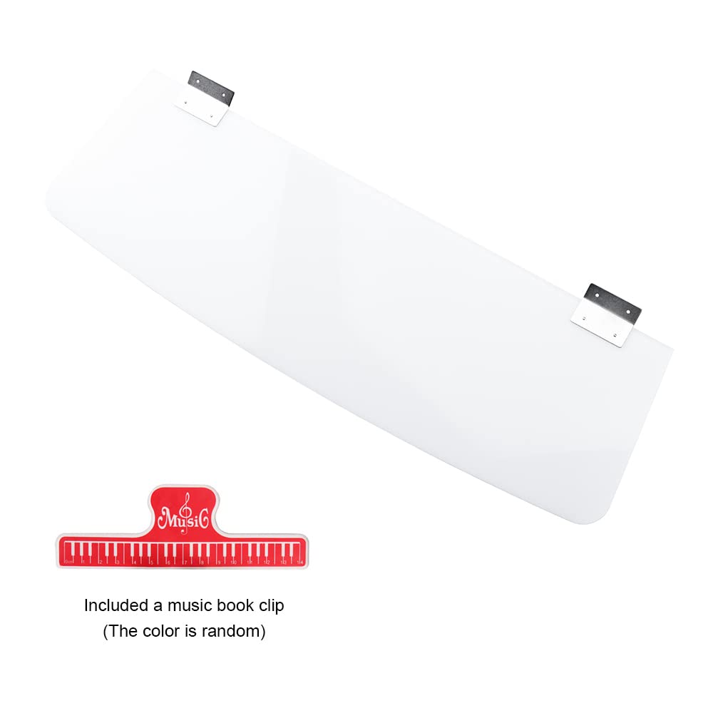 Supporto per tastiera, supporto per spartiti compatibile per Casio Roland Yamaha P35 P45 P48 P105 P115 P121 P125 P128 KB PSR YPT EW NP KBP DGX serie pianoforti digitali (bianco lucido)