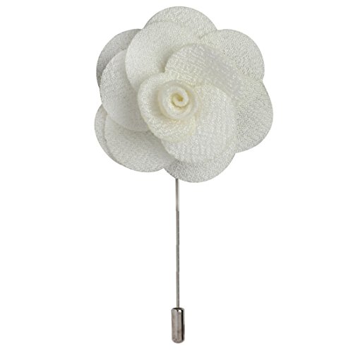 Image of Peluche Brawny Delicacy White Brooch for Men