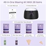 BLITZWAX Brazilian and Bikini Waxing Kit for Women, Hard Wax Warmer for Face, Legs, and Body, At Home Hair Removal Kit, Beginner Friendly, Quick Heating, 28 Accessories - Image 5