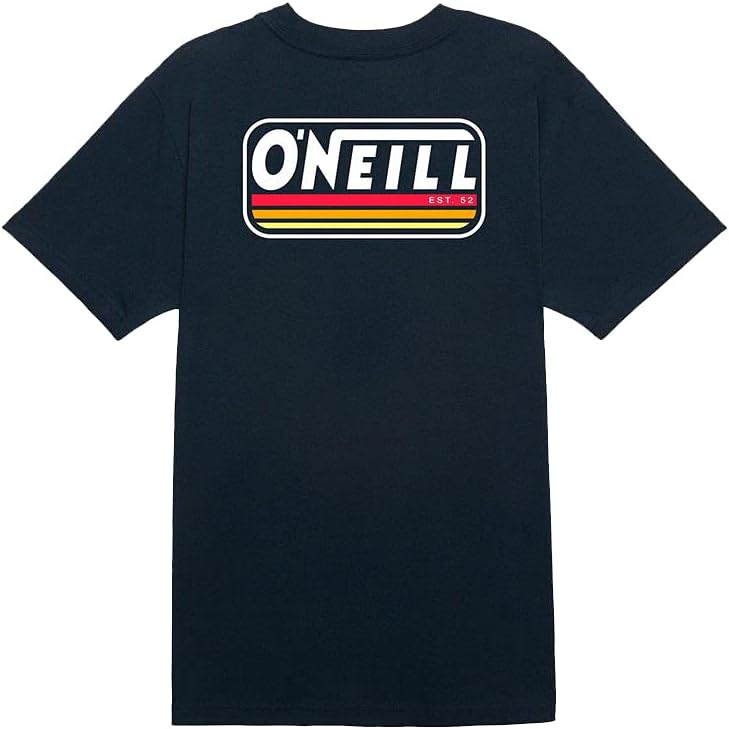 O'NEILL Mens Printables S/S Screen Tee New Navy/Ride On L