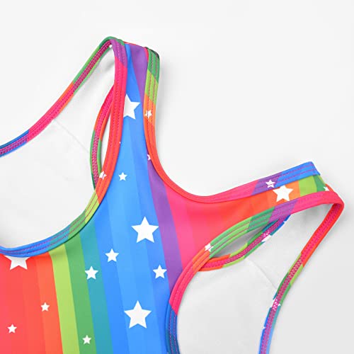 Image of Uhnice Girls Swimsuit Two Piece Tankini Swimwear with Boyshort