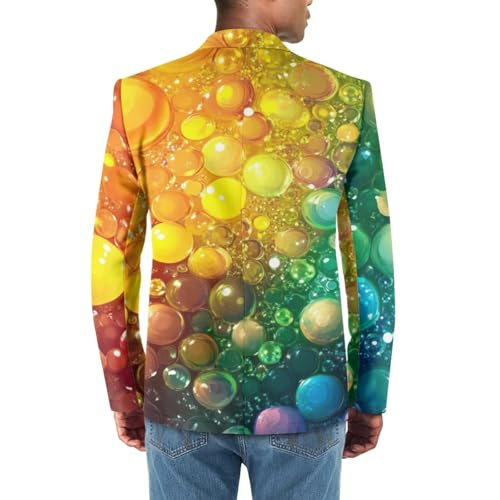 Veniyate Blazer for Men's Tuxedo Jacket with Pockets Wedding Blazer One Button Dress Suit for Dinner,Prom,Party2