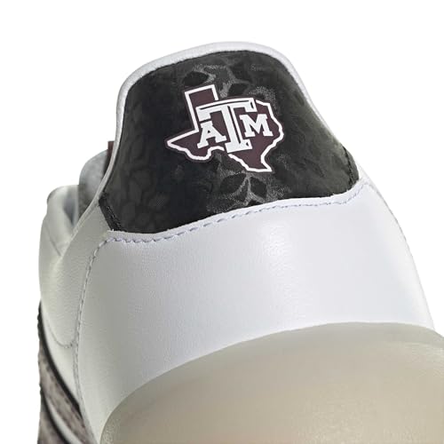 Image of adidas Men's NCAA Team Barreda Decode, White /Team Maroon /Black /Texas A&M University, 9