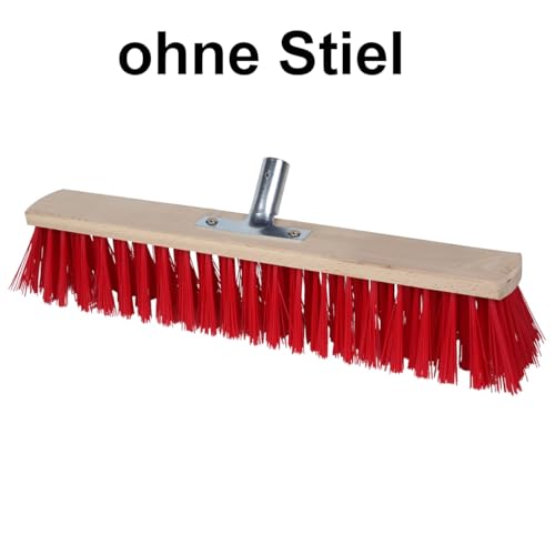 Kolor Straßenbesen Industriebesen Kehrbesen, wählbare Breiten Gartenbesen, Besen für Straßen, Draußen, Hof & Garten, PVC Borsten, Metall-Stielhalter verschraubt (60 cm ohne Stiel) – Bild 6
