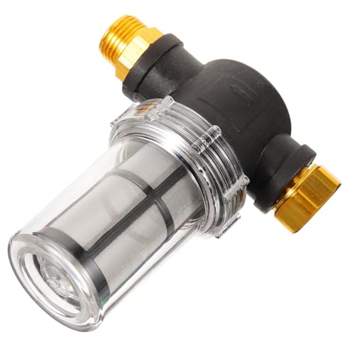 Happyyami Garden Hose Filter Portable Water Filter High Pressure Washer Inlet Filter Clean Sediment Filter