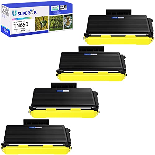 Superink 4 Pack Compatible Toner Cartridge Replacement For Brother Tn580 Tn650 Tn-650 Tn620 High Yield Use With Dcp-8050Dn 8080Dn 8085Dn Hl-5340D 5350Dn Mfc-8370 8480Dn 8680Dn 8690Dw 8880Dn 8890Dw #TOP9