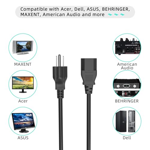 Cable de corriente alterna para máquina de ejercicio por vibración EILISON ?8009 KM-8009 Fitabs miniatura 2
